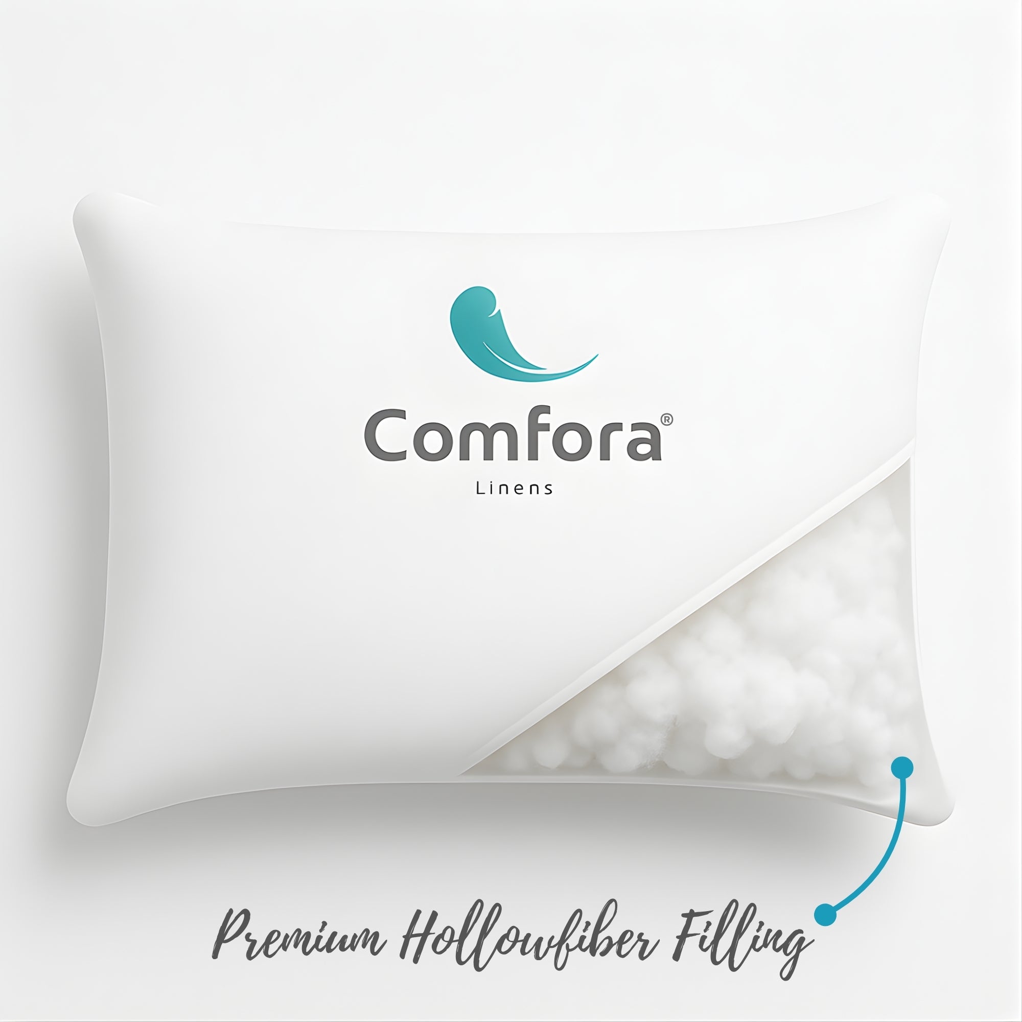 Medium Weight - 600g Filled - Bed Pillows