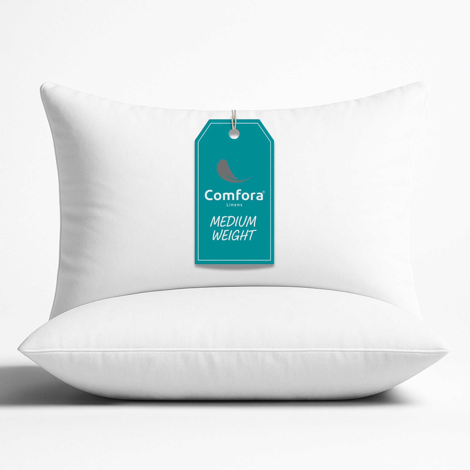Medium Weight - 600g Filled - Bed Pillows